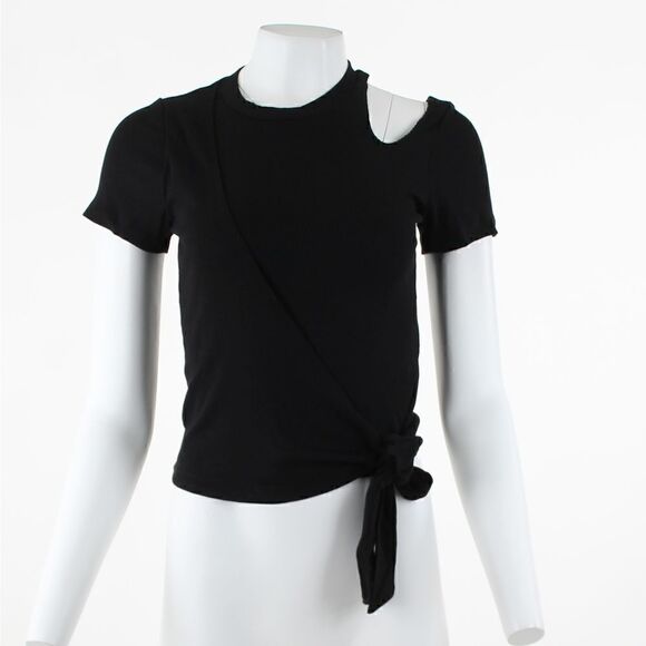 LNA Amor Wrap Ribbed Top - Picture 2 of 5